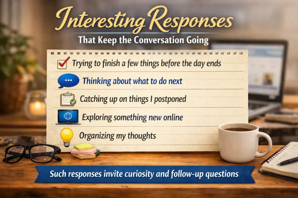 Interesting Responses That Keep the Conversation Going