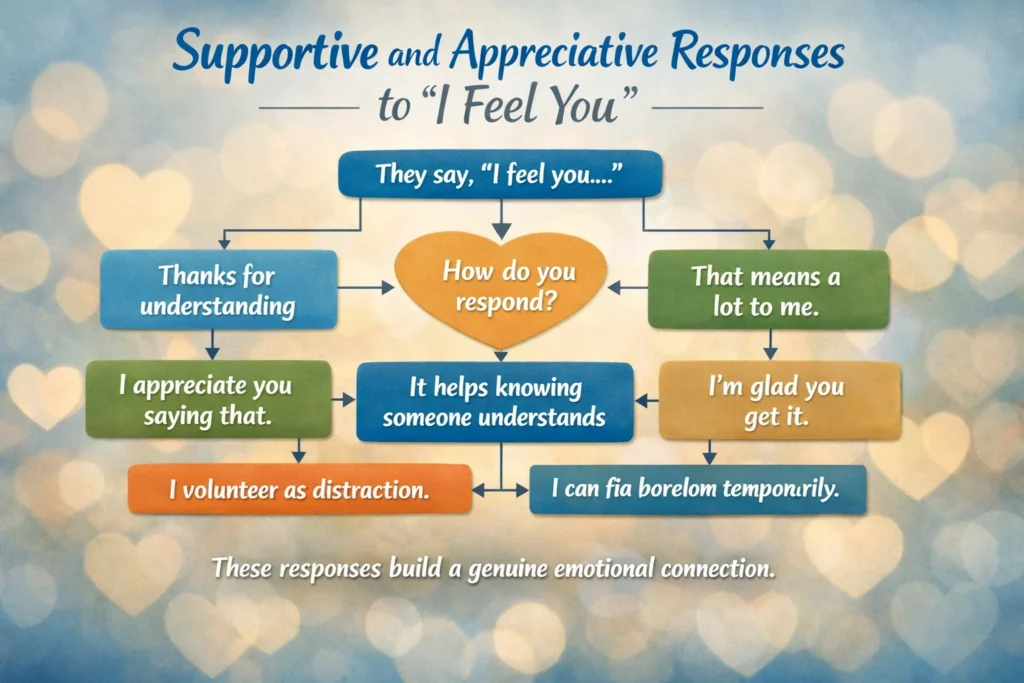 Supportive and Appreciative Responses to “I Feel You”