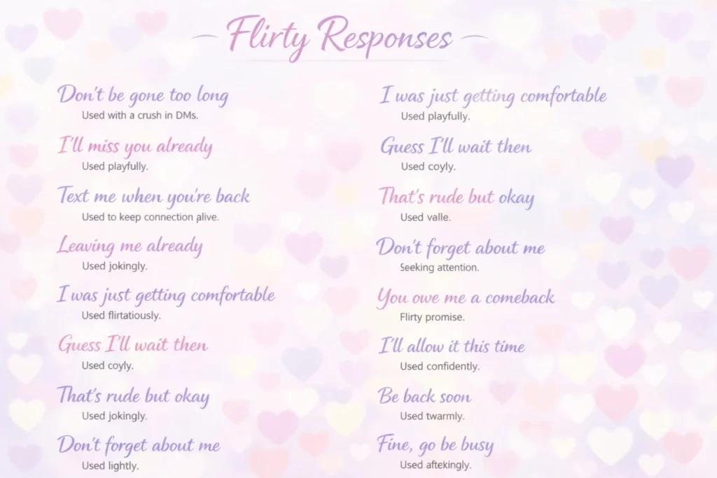 Flirty Responses