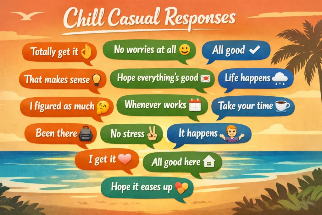 Chill And Casual Responses