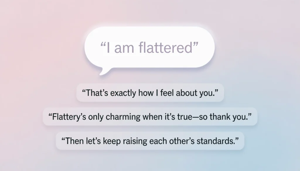 Best Responses to “I Am Flattered”
