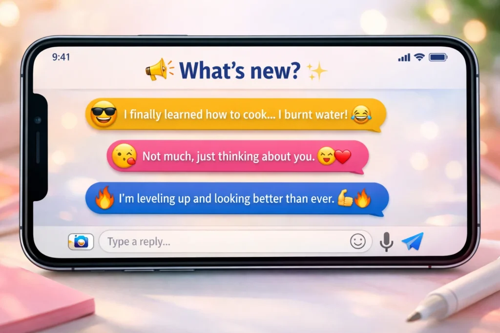 Best Responses To “What’s New”