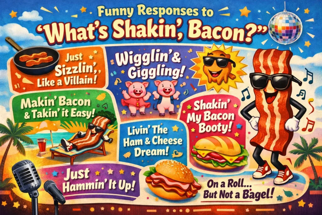 Funny Responses To What’s Shakin Bacon