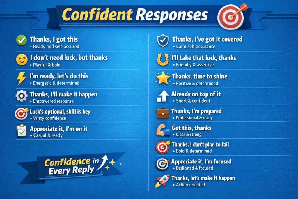 Confident Responses