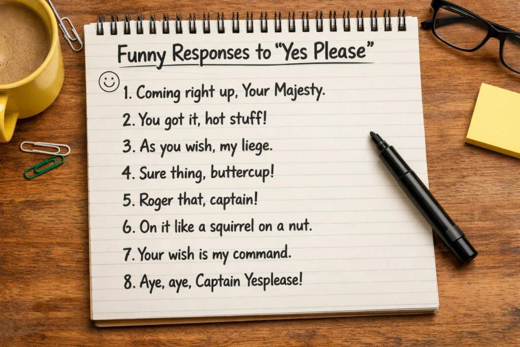 Funny Responses to “Yes Please”