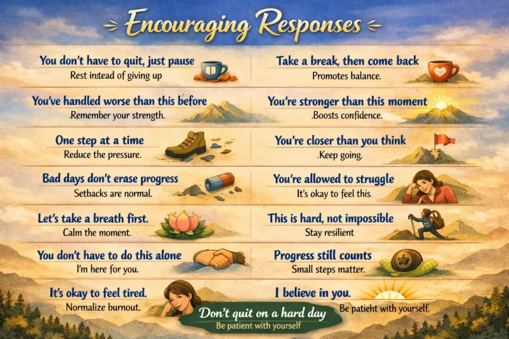 Encouraging Responses