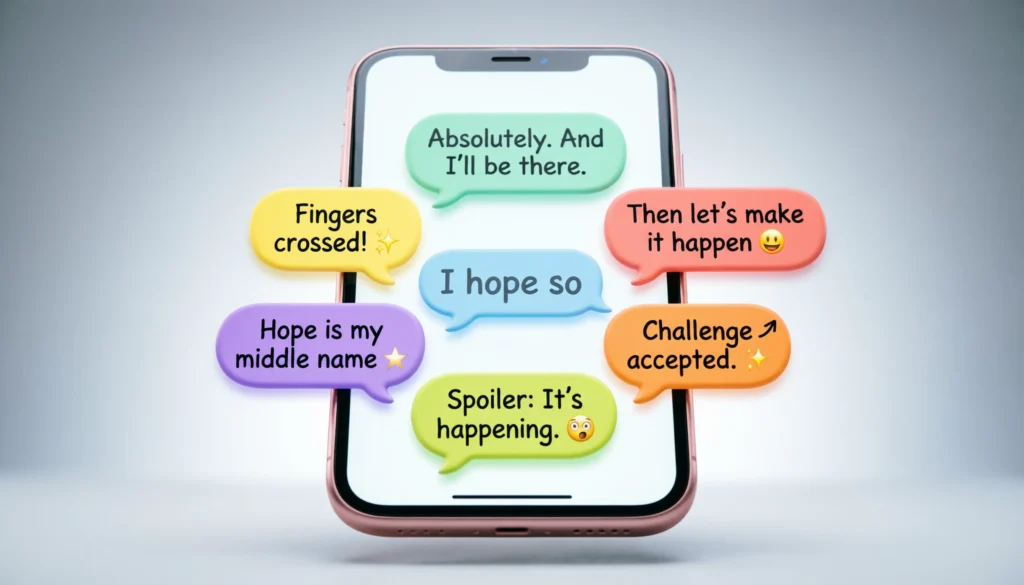 Best Responses to “I Hope So”