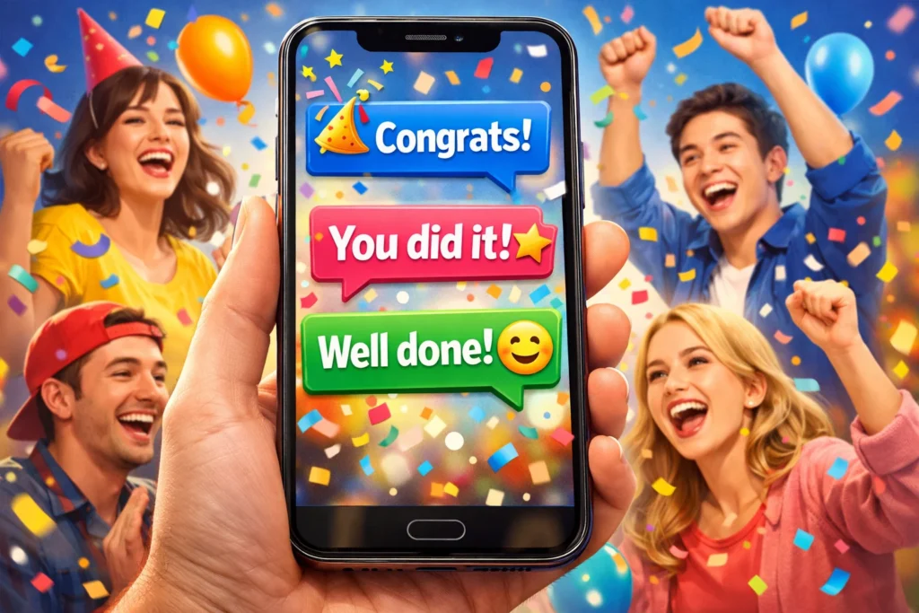 Best Responses to Congratulations