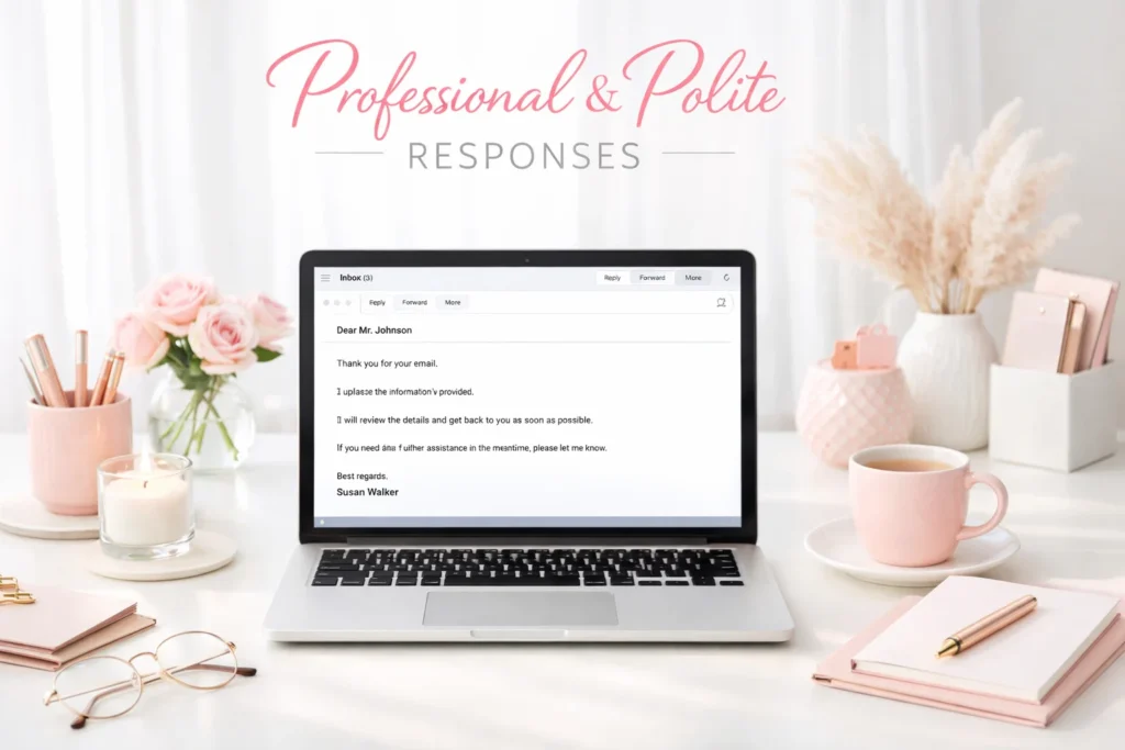 Professional / Polite / Formal Responses