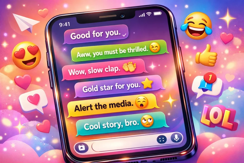 Best Responses to “Good for You”