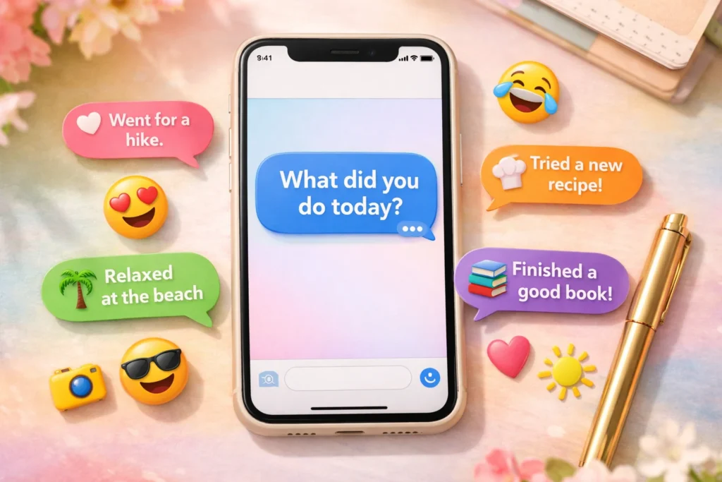 Best Responses to “What Did You Do Today?”