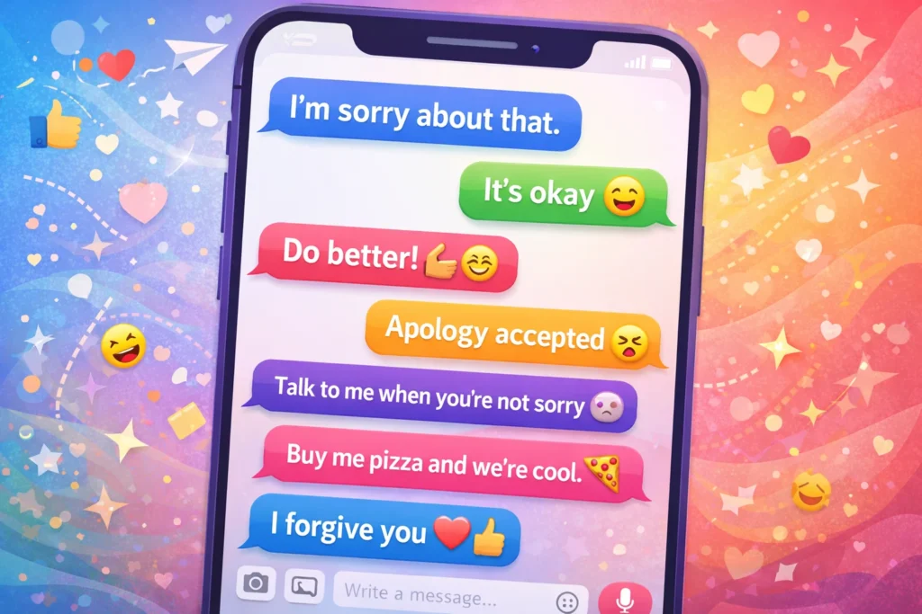 Best Responses to “I’m Sorry About That”