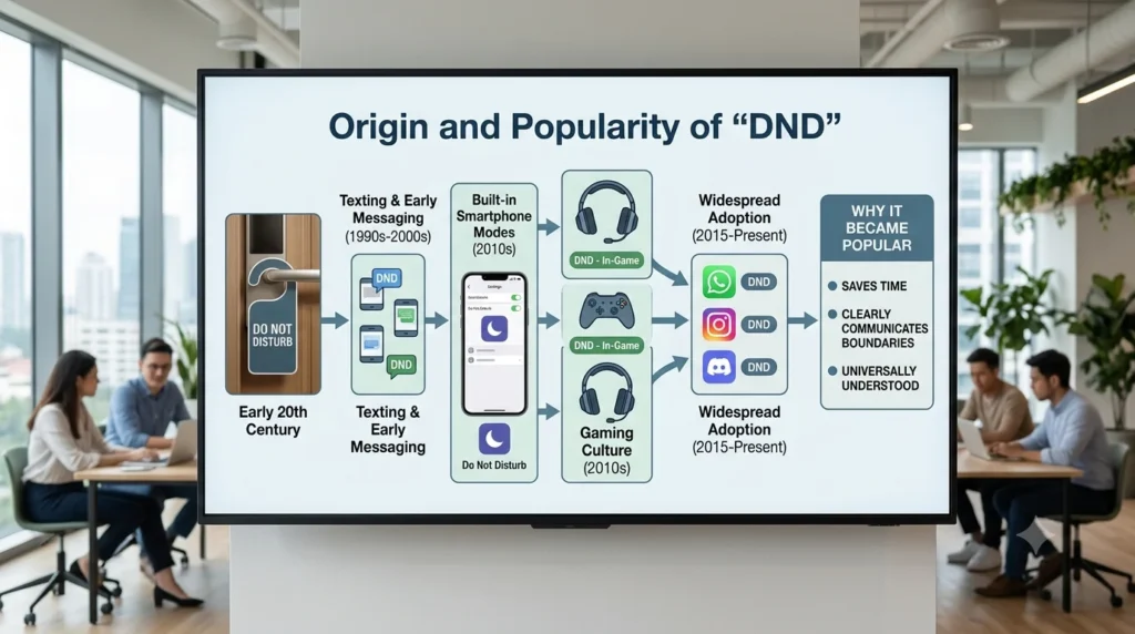 Origin and Popularity of “DND”