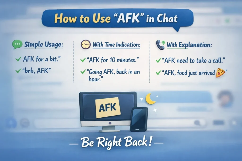 How to Use AFK in Chat