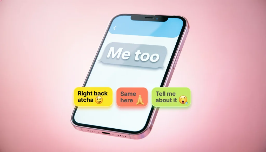 Best Responses to “Me Too”