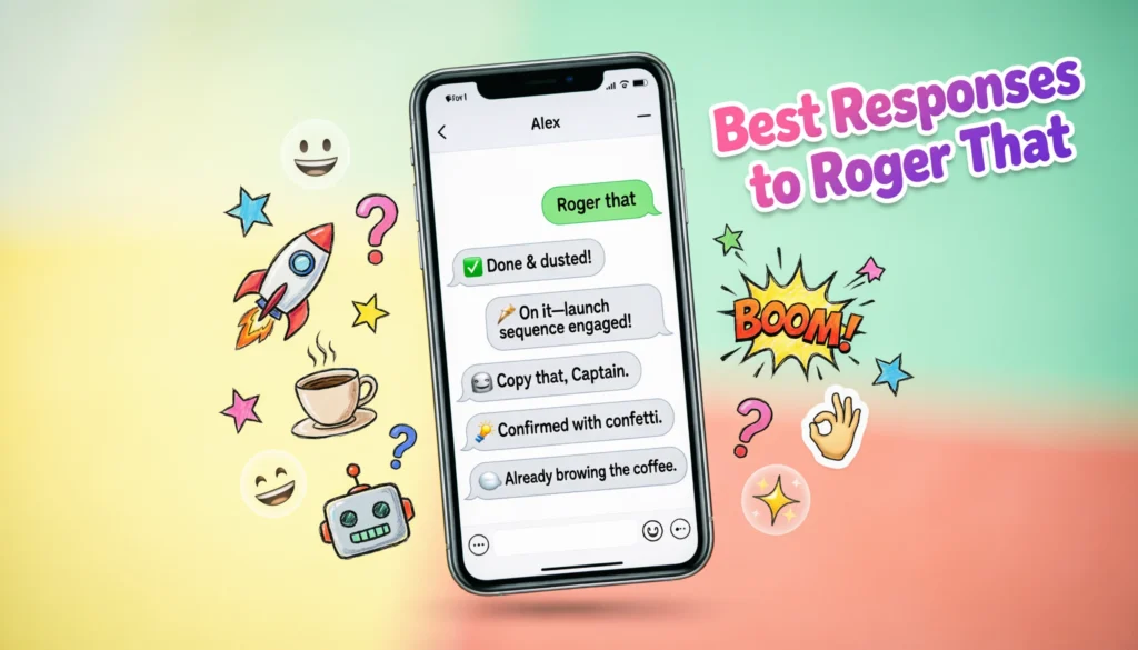 Best Responses to “Roger That”