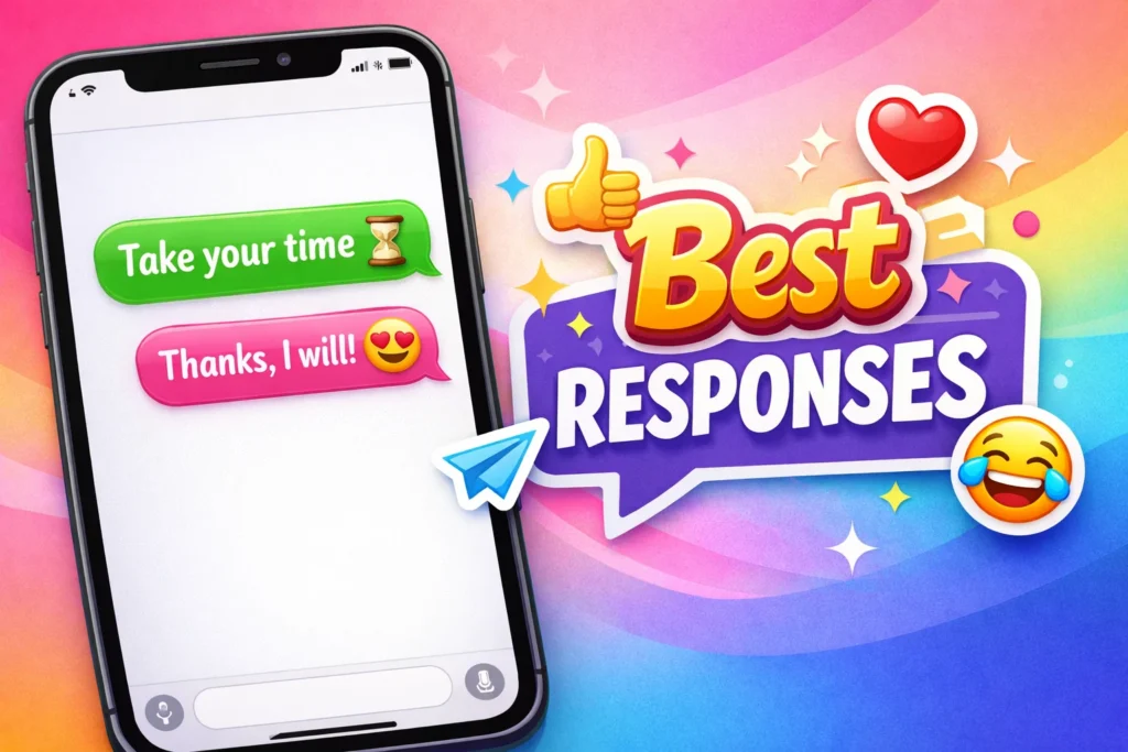 Best Responses to “Take Your Time”