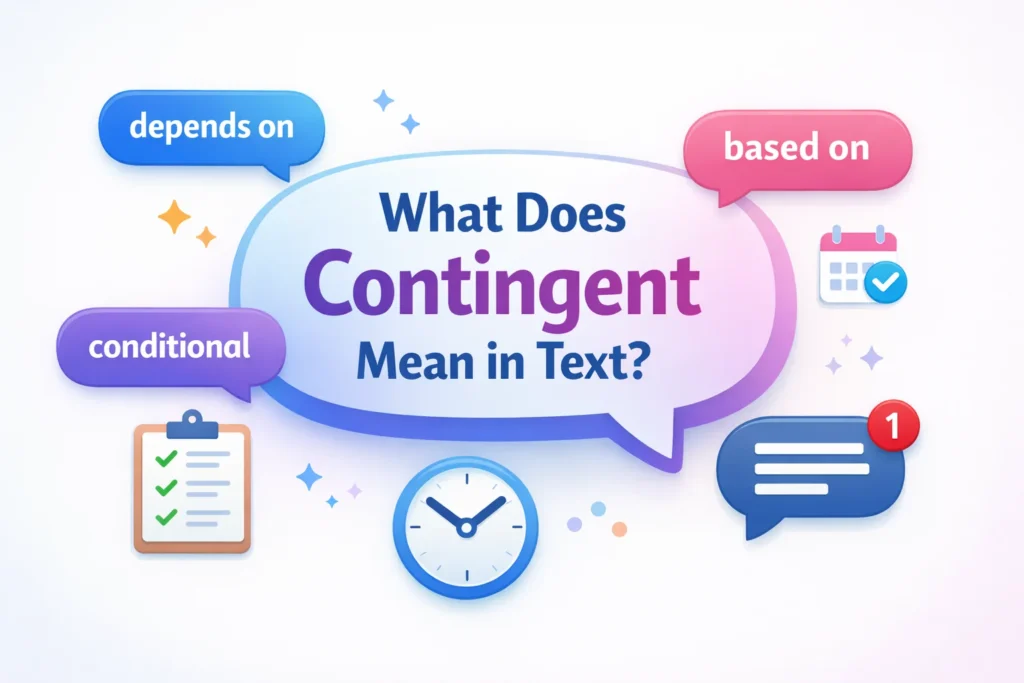 Contingent Mean in Text