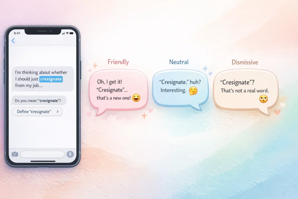 Cresignate Meaning in Text