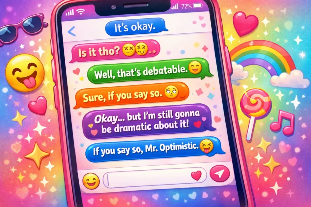 Funny Responses to “It’s Okay”