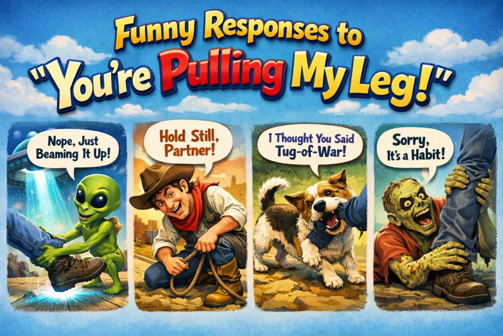 Funny Responses to “You’re Pulling My Leg”
