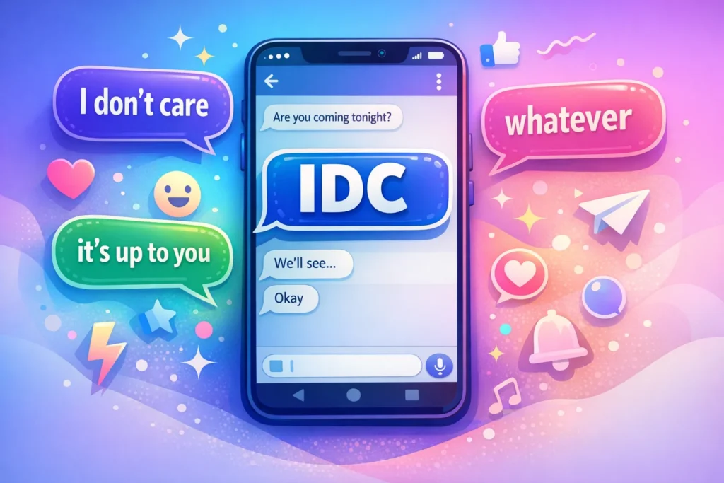 IDC Meaning in Chat