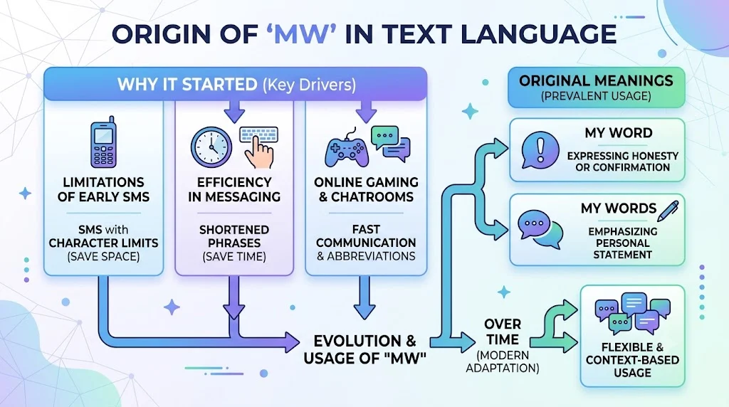Origin of MW in Text Language