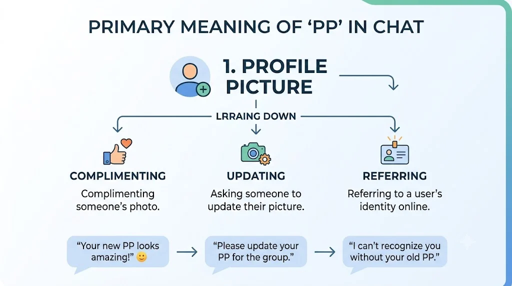 Primary Meaning of “PP” in Chat