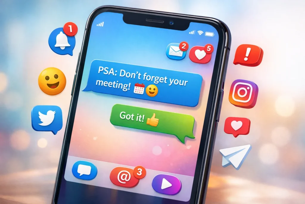 What Does PSA Mean in Text