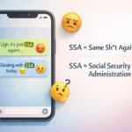 SSA Meaning in Text