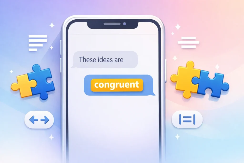 Congruent Mean in Text