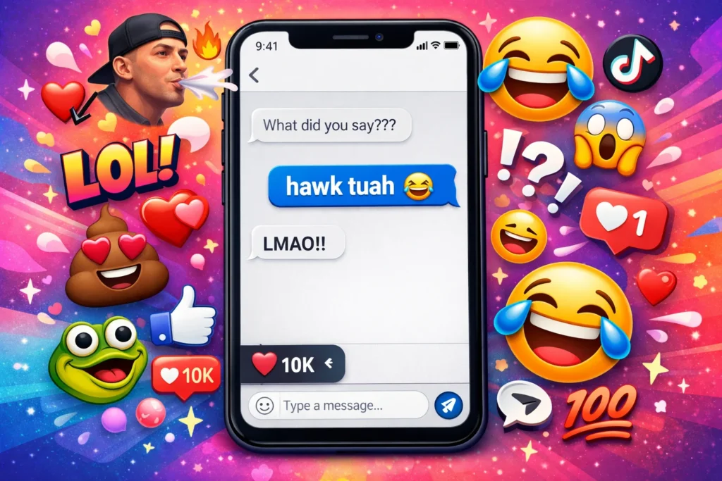 Hawk Tuah Mean in Text