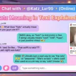 Katz Meaning in Text