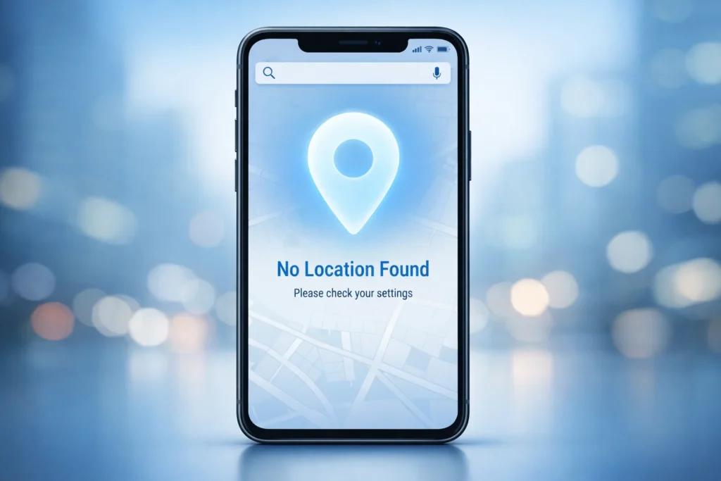 No Location Found” Mean in Text