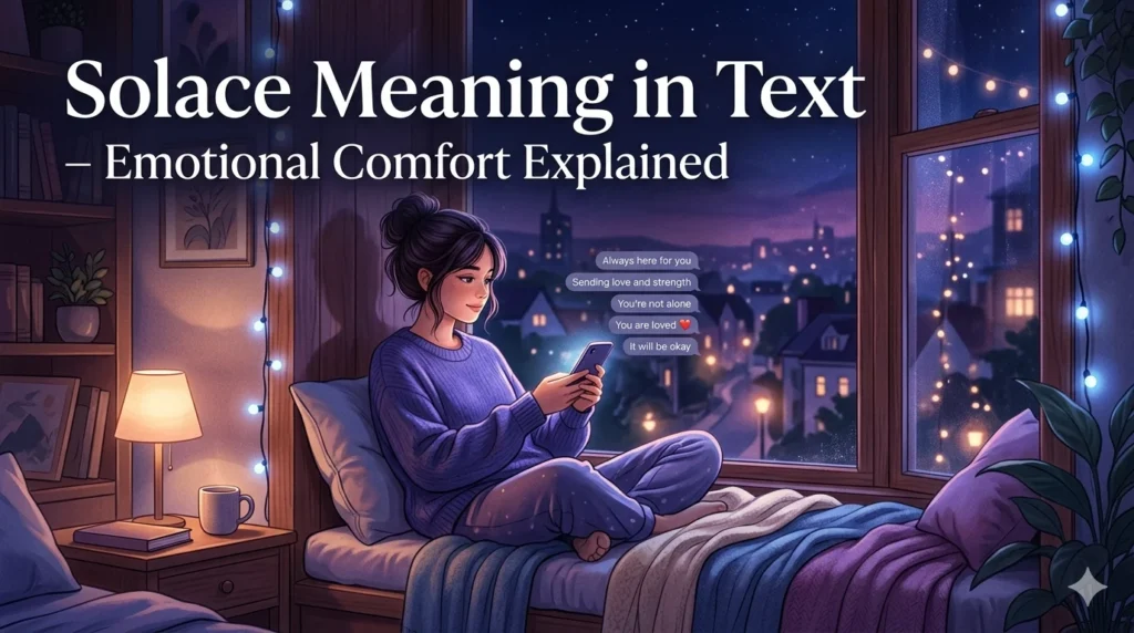 Solace Meaning in Text
