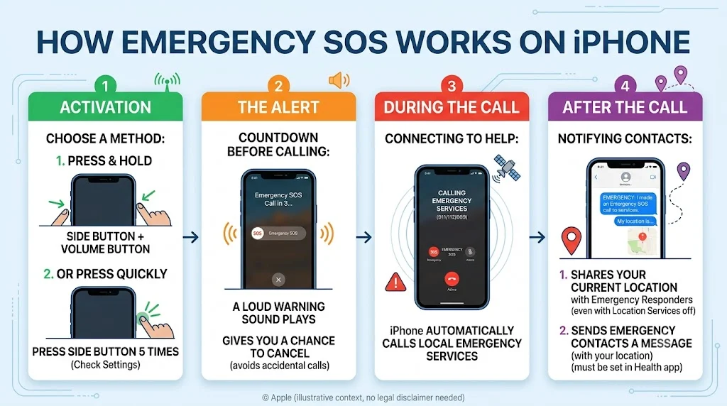 How Emergency SOS Works on iPhone