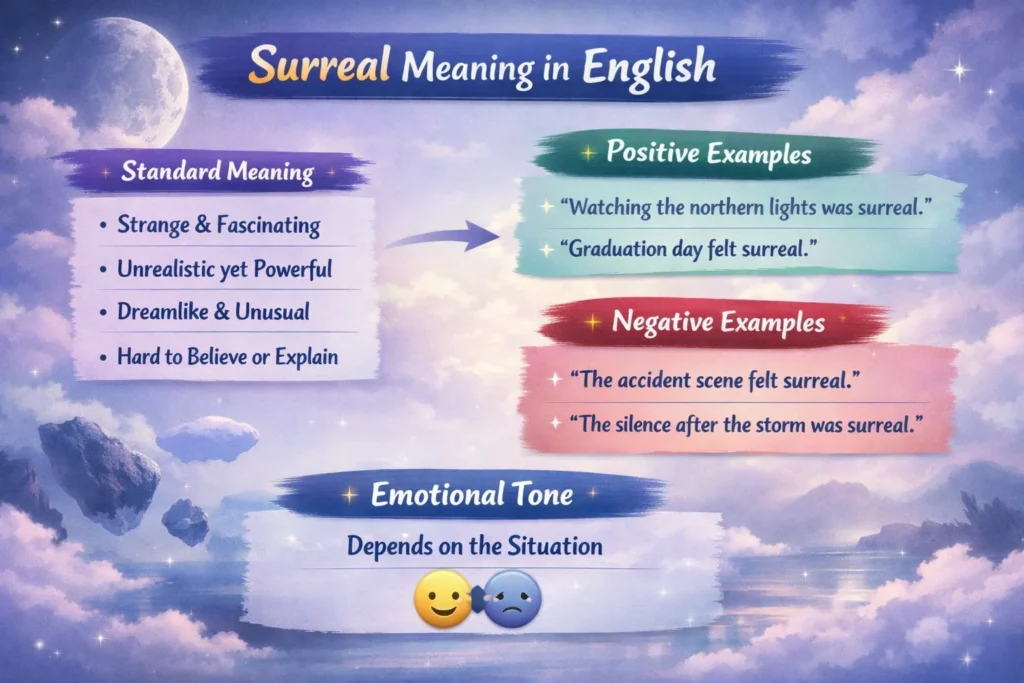 Surreal Meaning in English