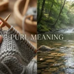 Purl Meaning