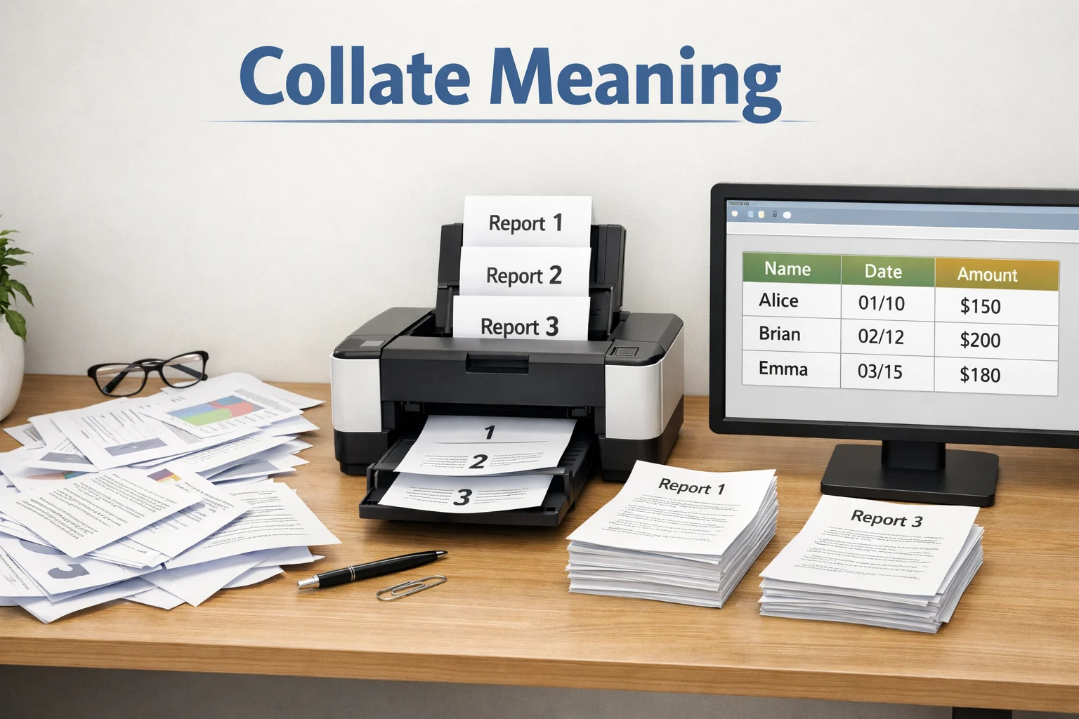 Collate Meaning