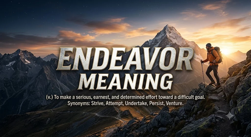 Endeavor Meaning