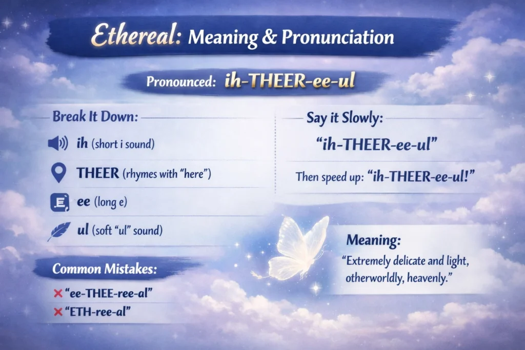 Ethereal Meaning and Pronunciation
