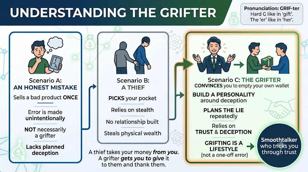 What Is a Grifter? The 10 Second Answer