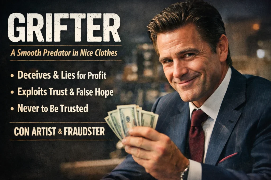 Is Grifter a Bad Word? Yes. Here Is Why.