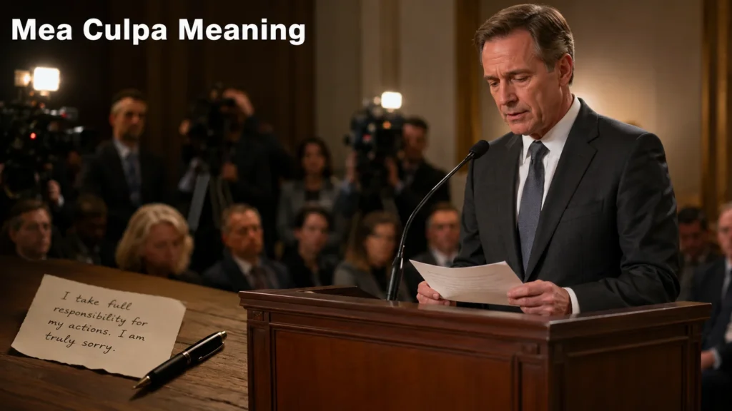 Mea Culpa Meaning