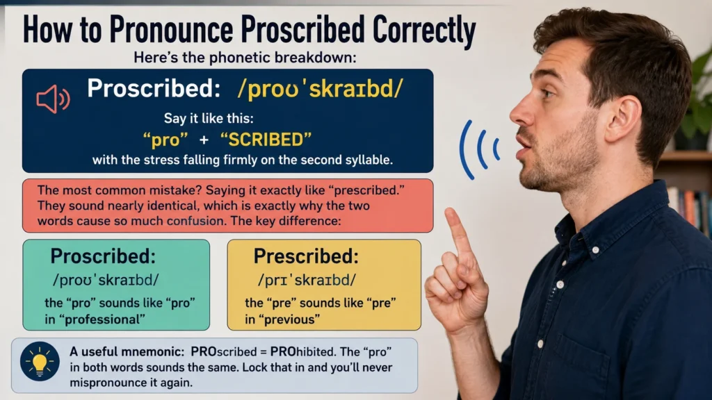 How to Pronounce Proscribed Correctly