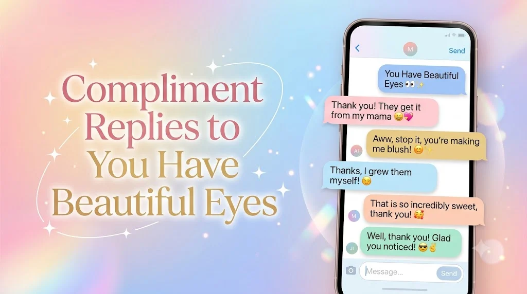 Compliment Replies to You Have Beautiful Eyes