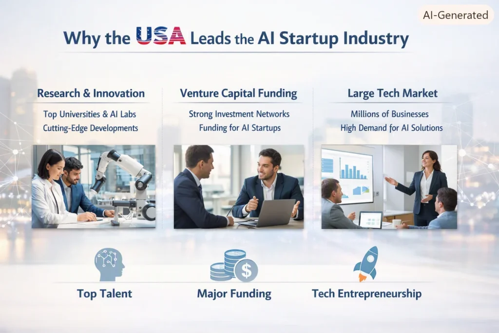 Why the USA Leads the AI Startup Industry