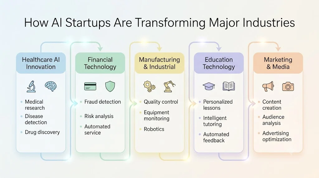 How AI Startups Are Transforming Major Industries