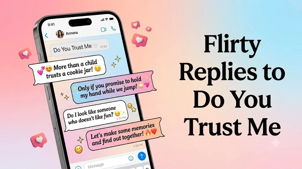 Flirty Replies to Do You Trust Me