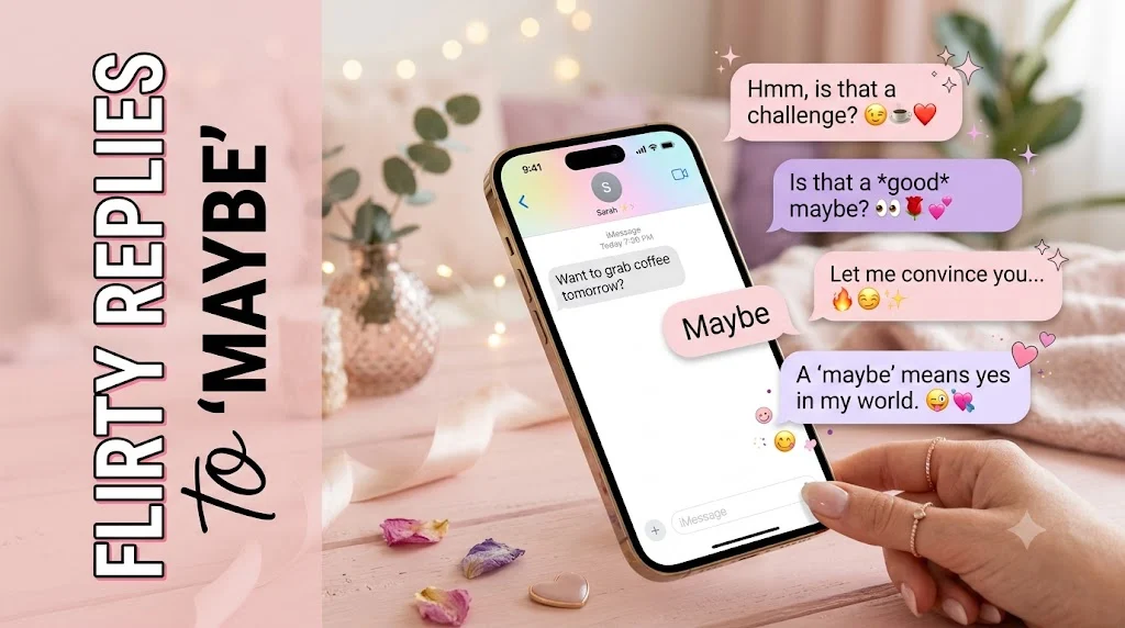 Flirty Replies to “Maybe”